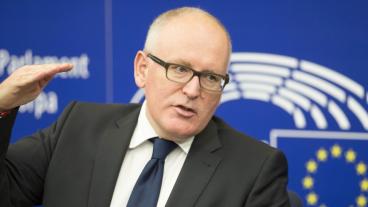 EU-kommissionens förste vice ordförande Frans Timmermans. Arkivbild.
