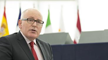 EU-kommissionens förste vice ordförande Frans Timmermans sköter förhandlingarna med den polska regeringen. Arkivbild.