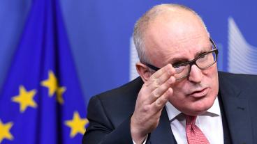 EU-kommissionens förste vice ordförande Frans Timmermans. Arkivbild.