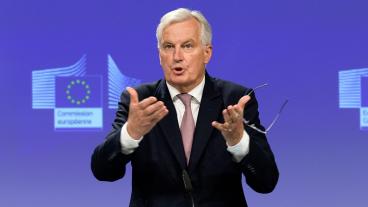 EU:s chefsförhandlare Michel Barnier ber britterna om brexitbesked. 