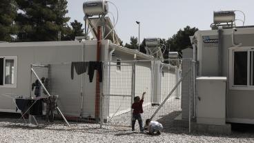 Ett flyktingläger vid grekiska Ritsona. Arkivbild.