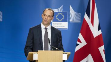 Den brittiske brexitministern Dominic Raab skrev i ett brev i onsdags att han tror att ett brexitavtal blir klart snart.