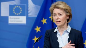 Ursula von der Leyen vädjade på söndagskvällen att EU:s inre marknad ska hålla sin takt. 