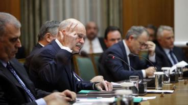 Giorgios Papandreou under ett tidigare möte i det grekiska parlamentet.