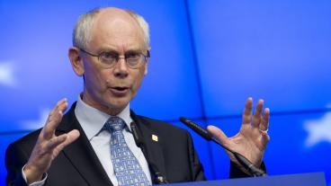 Europeiska rådets ordförande Herman Van Rompuy. Arkivbild.