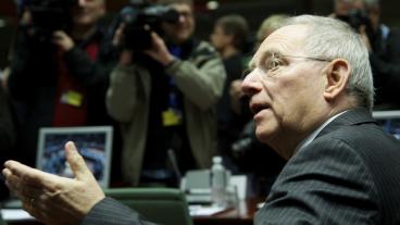 Den tyske finansministern Wolfgang Schäuble. Arkivbild.